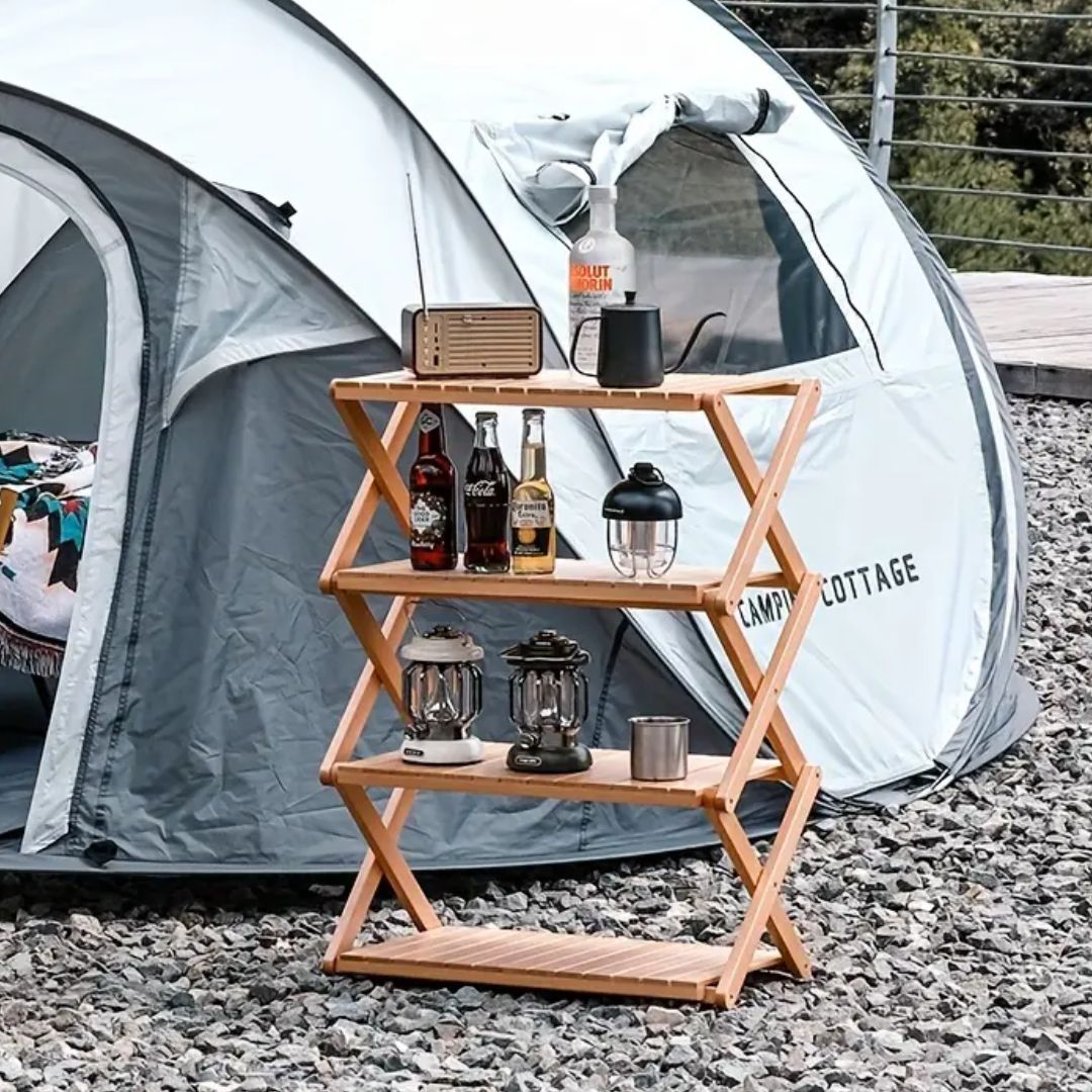 BowLift | Wooden foldable stand multiple times Easy to carry and use