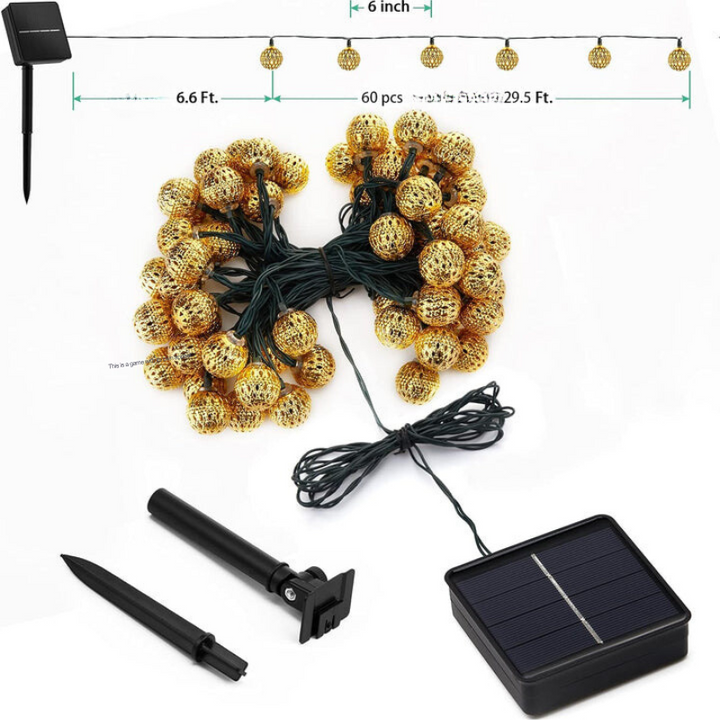 BowLift | Moriluxe – Moroccan Style Solar String Lights with Warm White Glow & Weatherproof Design