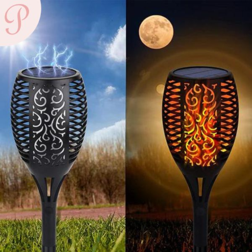 SolarFlame Garden Torches – Sustainable LED Garden Lighting | Bowlift