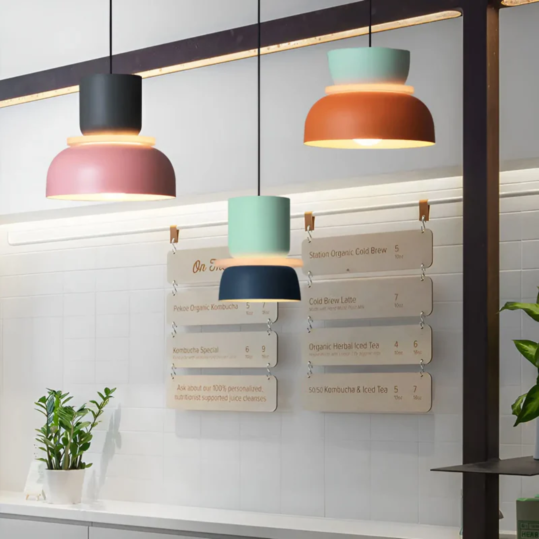 BowLift | VividGlow – Colourful Macaron LED Pendant Light | Modern, Stylish & Energy-Efficient