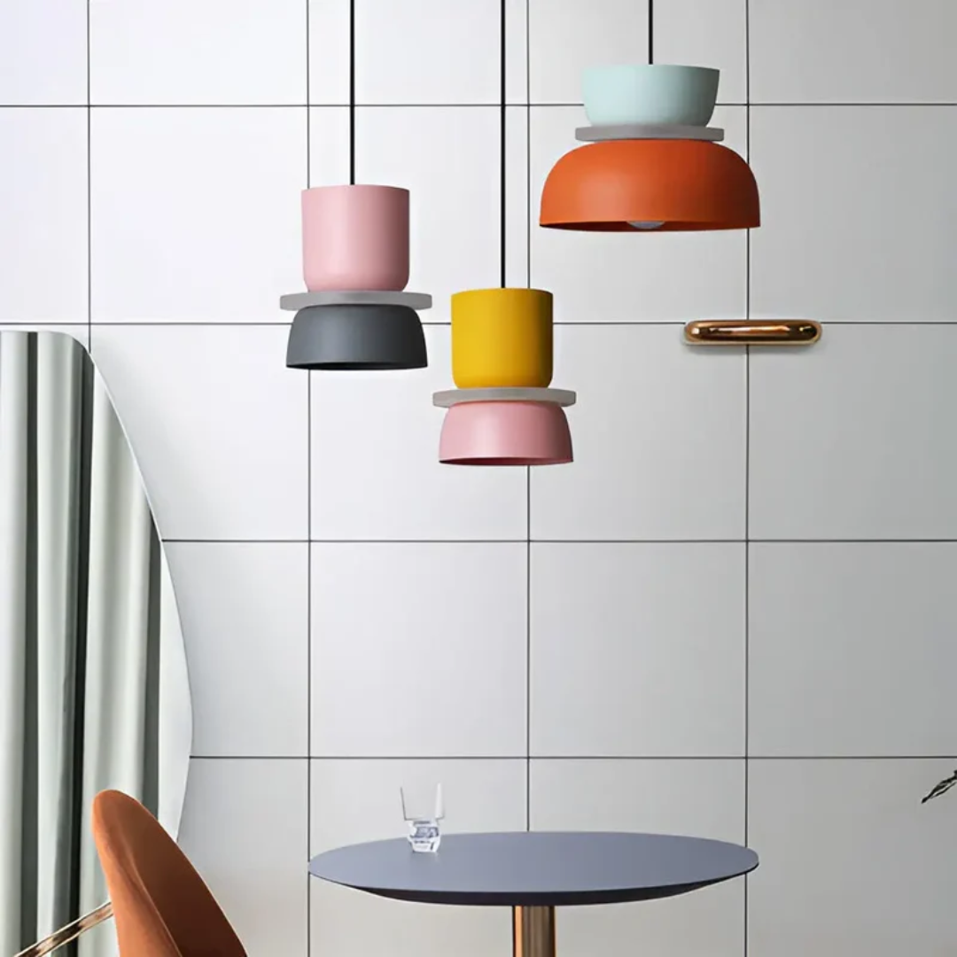 BowLift | VividGlow – Colourful Macaron LED Pendant Light | Modern, Stylish & Energy-Efficient