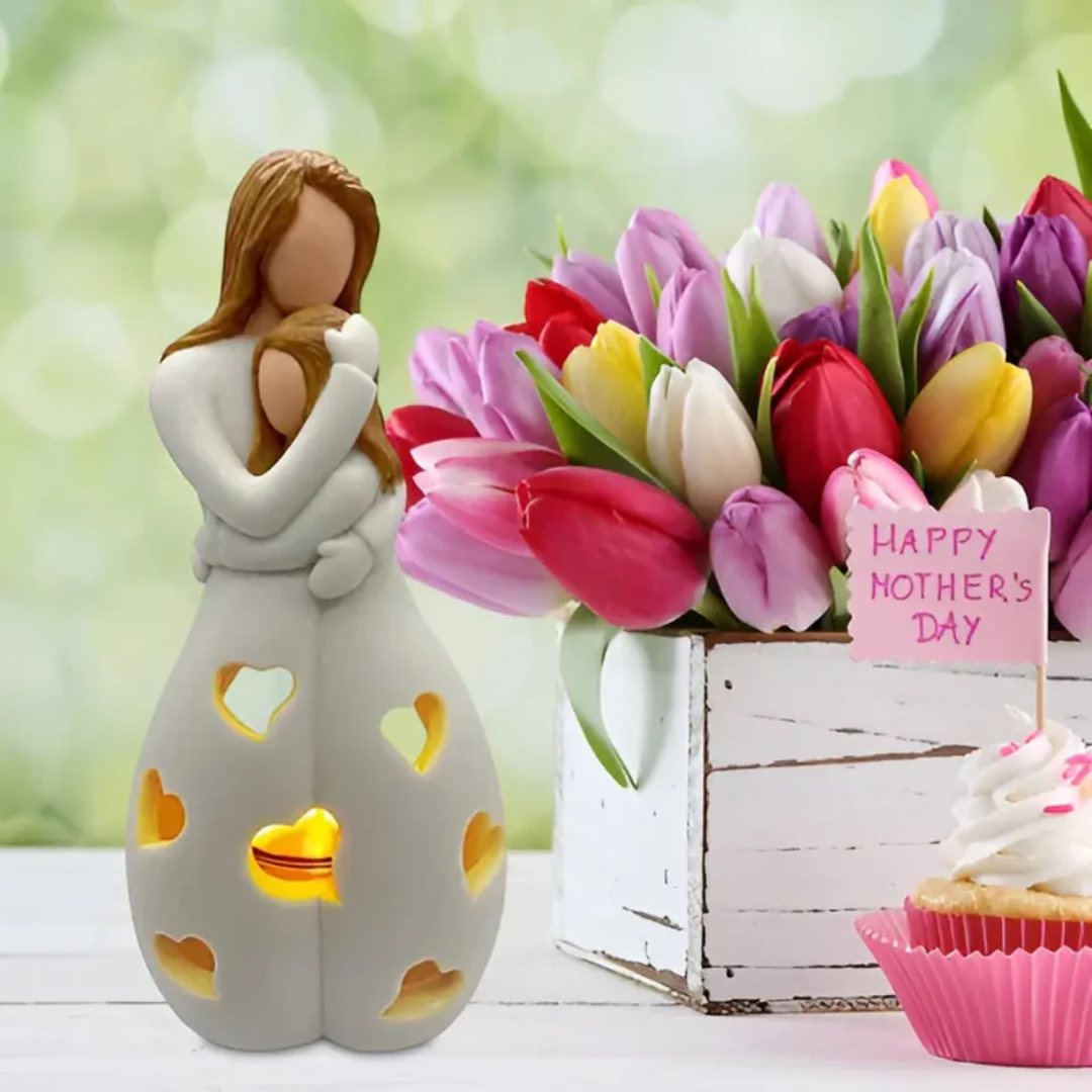EternalBond - Stylish Mother and Daughter Candle Holder Bowlift