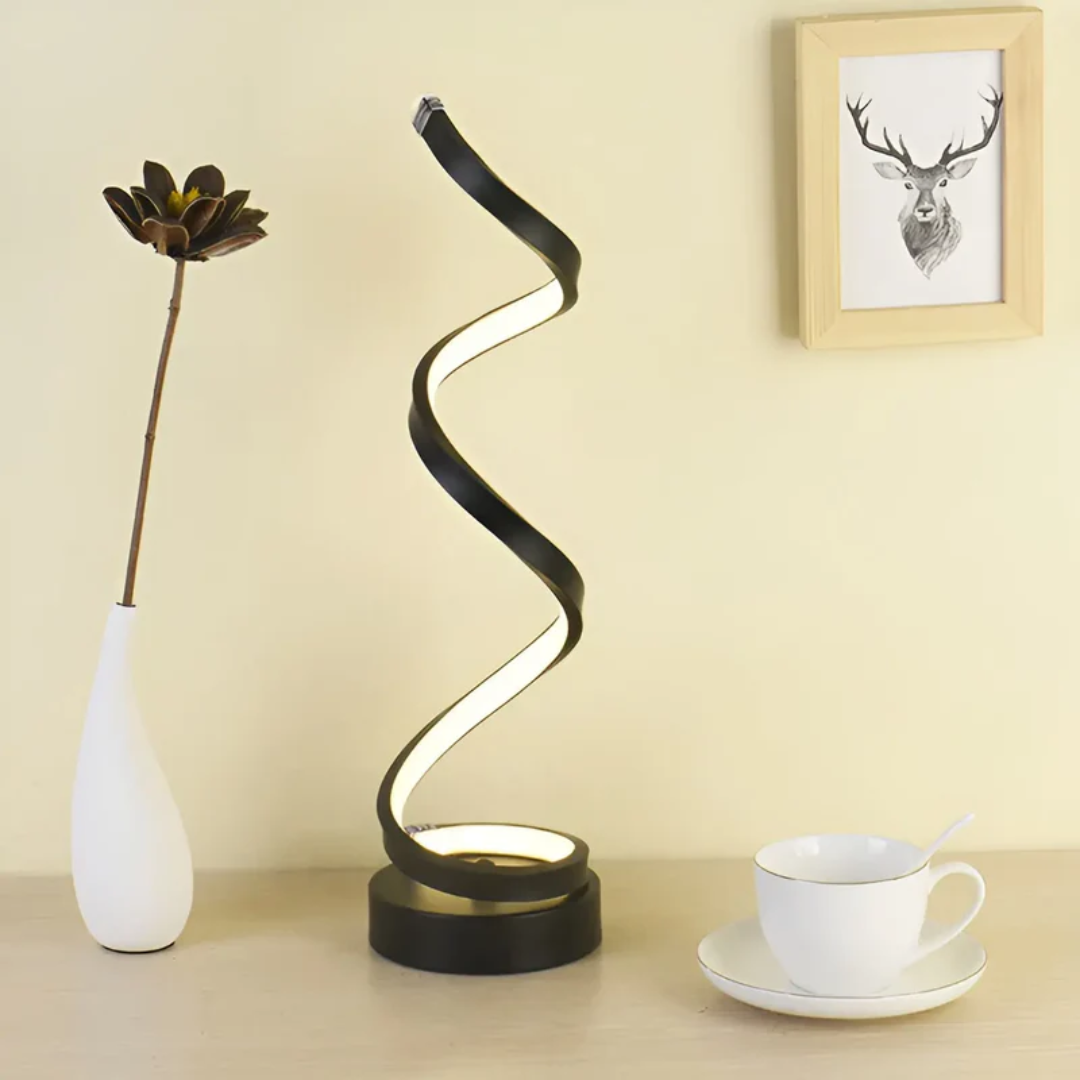 BowLift | Dimmable Modern Spiral Table Lamp - LumaSpiral