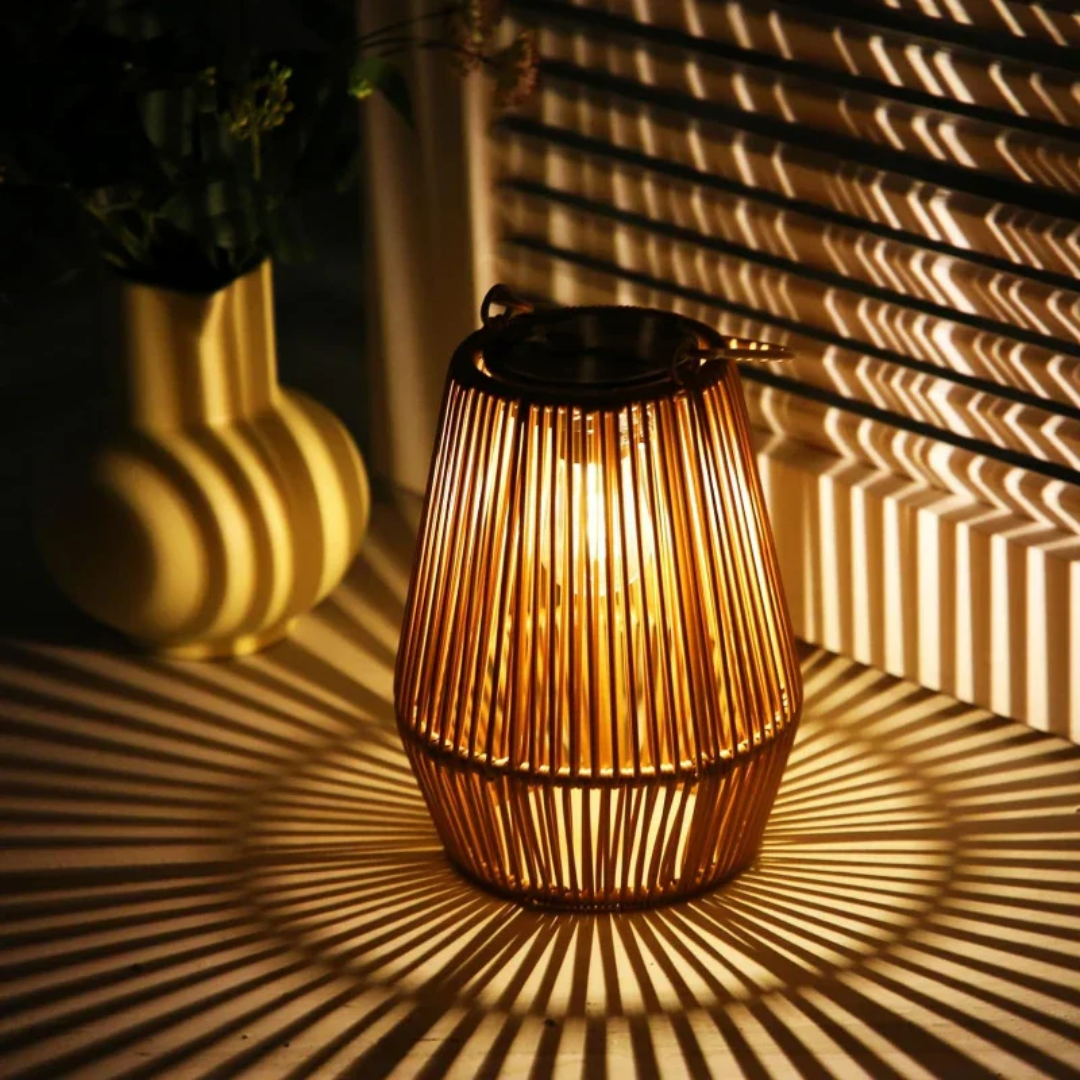 SunWeave - Handwoven Waterproof Solar Garden Lighting Bowlift