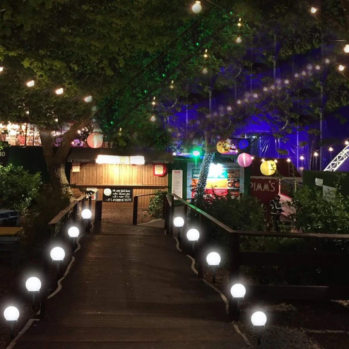BowLift | 3 Pieces Waterproof LED Solar Ball Garden Lighting - SunLuxe Orbs