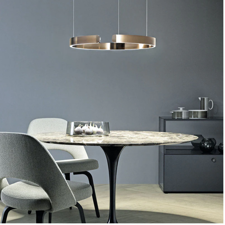 BowLift | Modern Circle LED Pendant Light - HaloRing