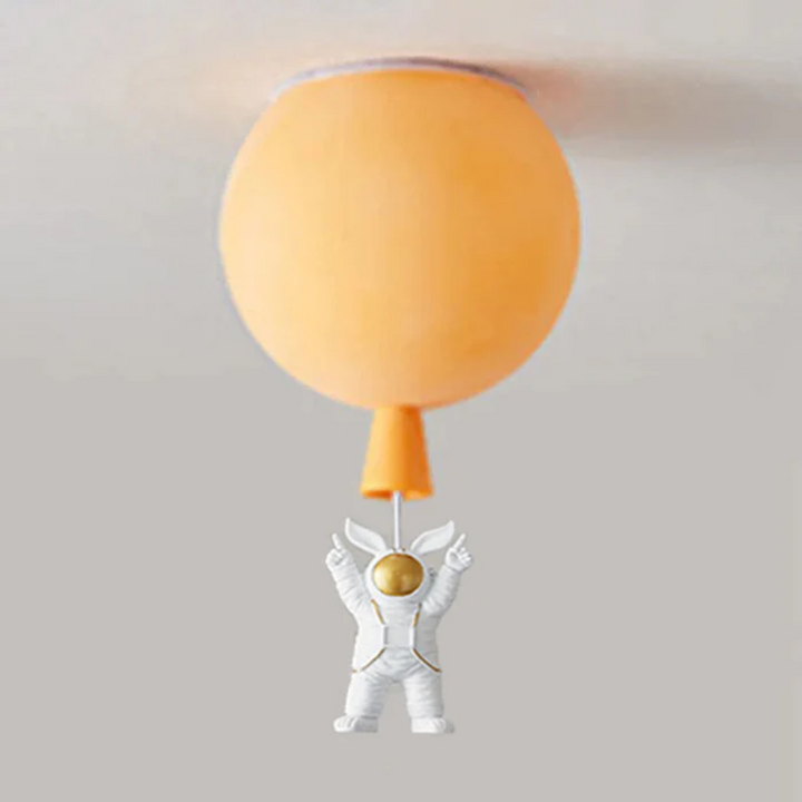 BowLift | Trendy Moon/Astronaut Kids Room LED Ceiling Lamp - CosmoGlow