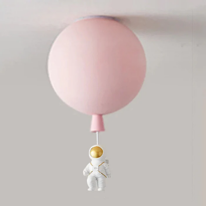 BowLift | Trendy Moon/Astronaut Kids Room LED Ceiling Lamp - CosmoGlow