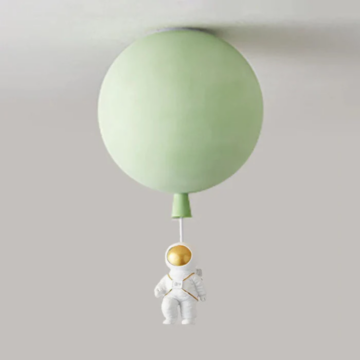 BowLift | Trendy Moon/Astronaut Kids Room LED Ceiling Lamp - CosmoGlow