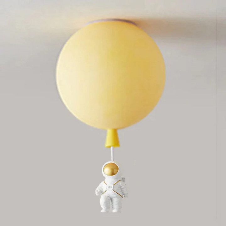 BowLift | Trendy Moon/Astronaut Kids Room LED Ceiling Lamp - CosmoGlow