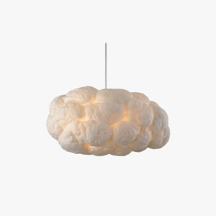 Designer Cloud LED Pendant Lamp White PVC/Cotton - Nimbus | Bowlift