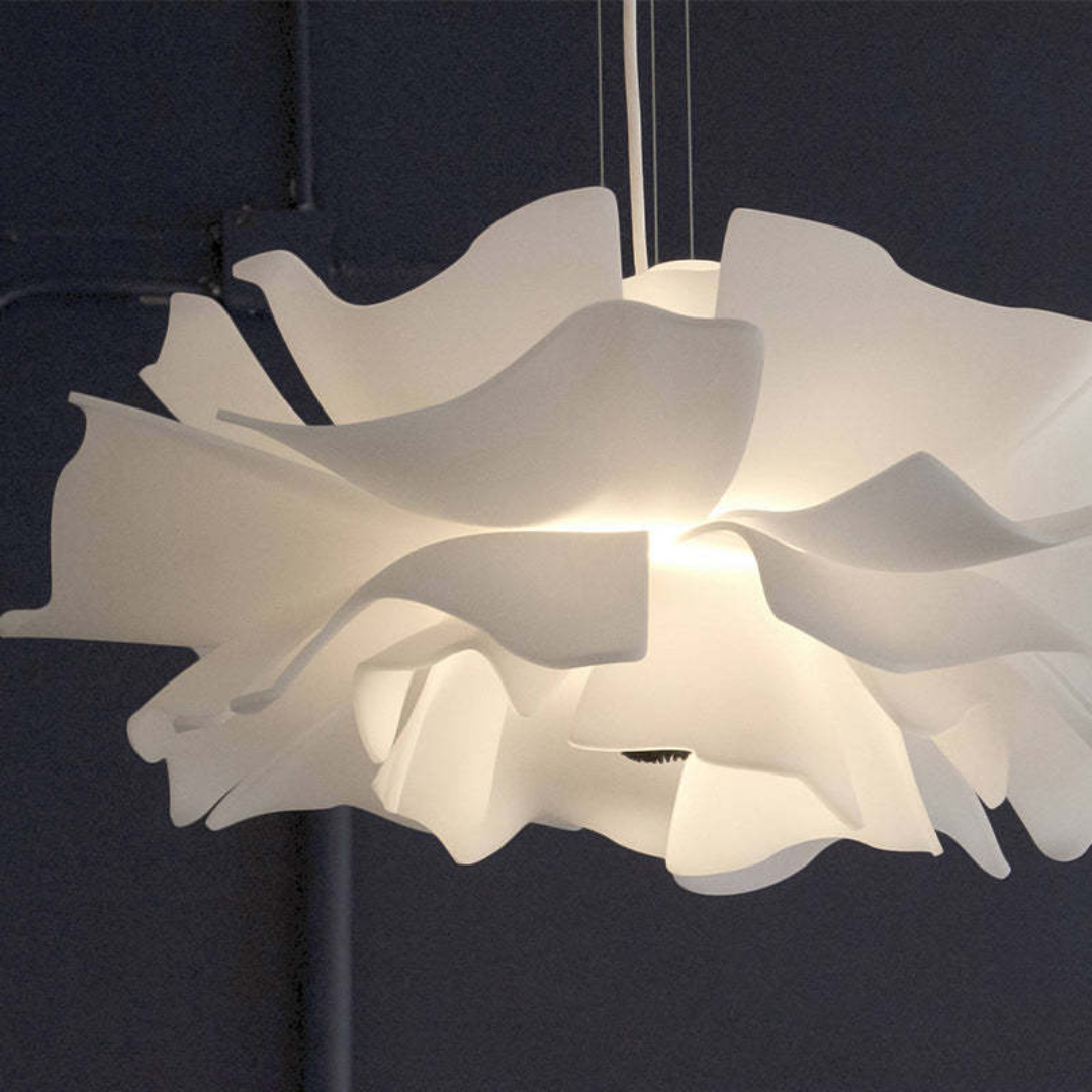 BowLift | Design Pendant Lamp Flower White Metal - Sophia