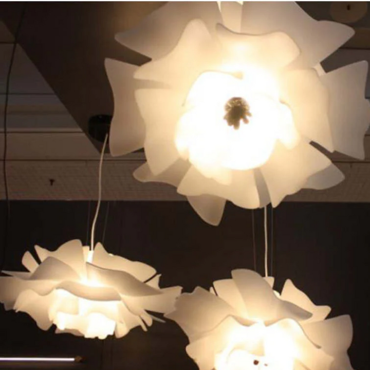 BowLift | Design Pendant Lamp Flower White Metal - Sophia