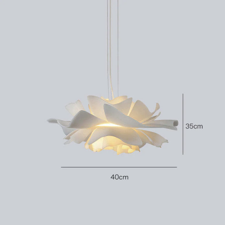 BowLift | Design Pendant Lamp Flower White Metal - Sophia