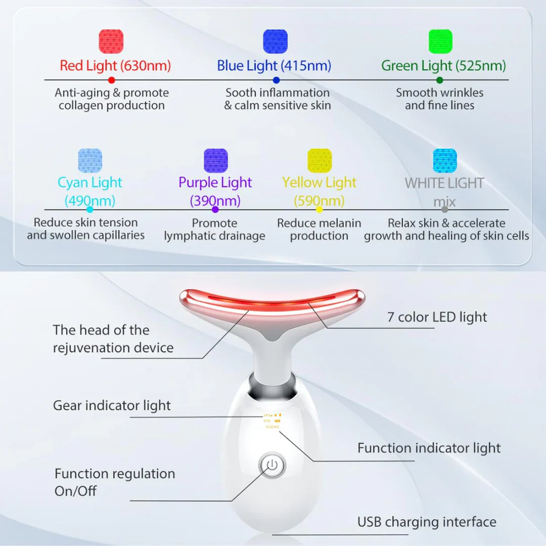 BowLift | RadiantGlow 7-Color LED Face Mask