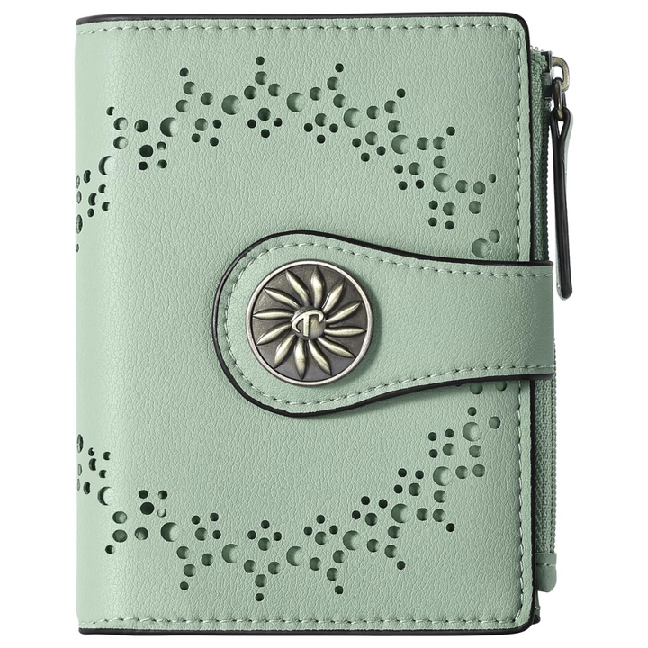 Elegant RFID Women's Wallet with Zipper Bowlift