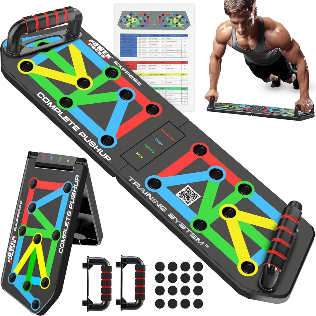 BowLift | Foldable push-up board with 30 training positions for targeted muscle training
