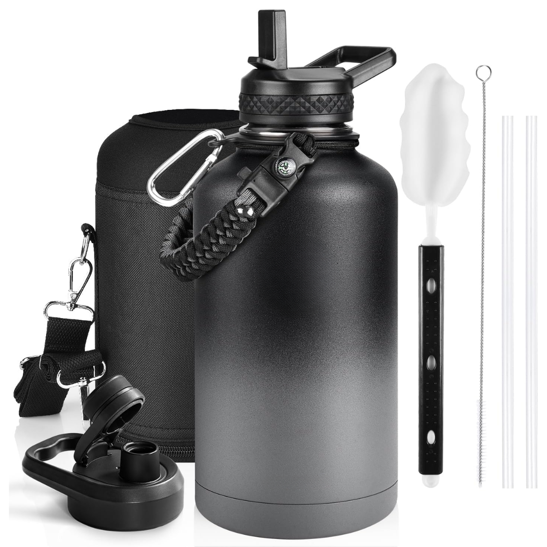 HydraPure – Duurzame Waterfles met Paracord Handvat Bowlift