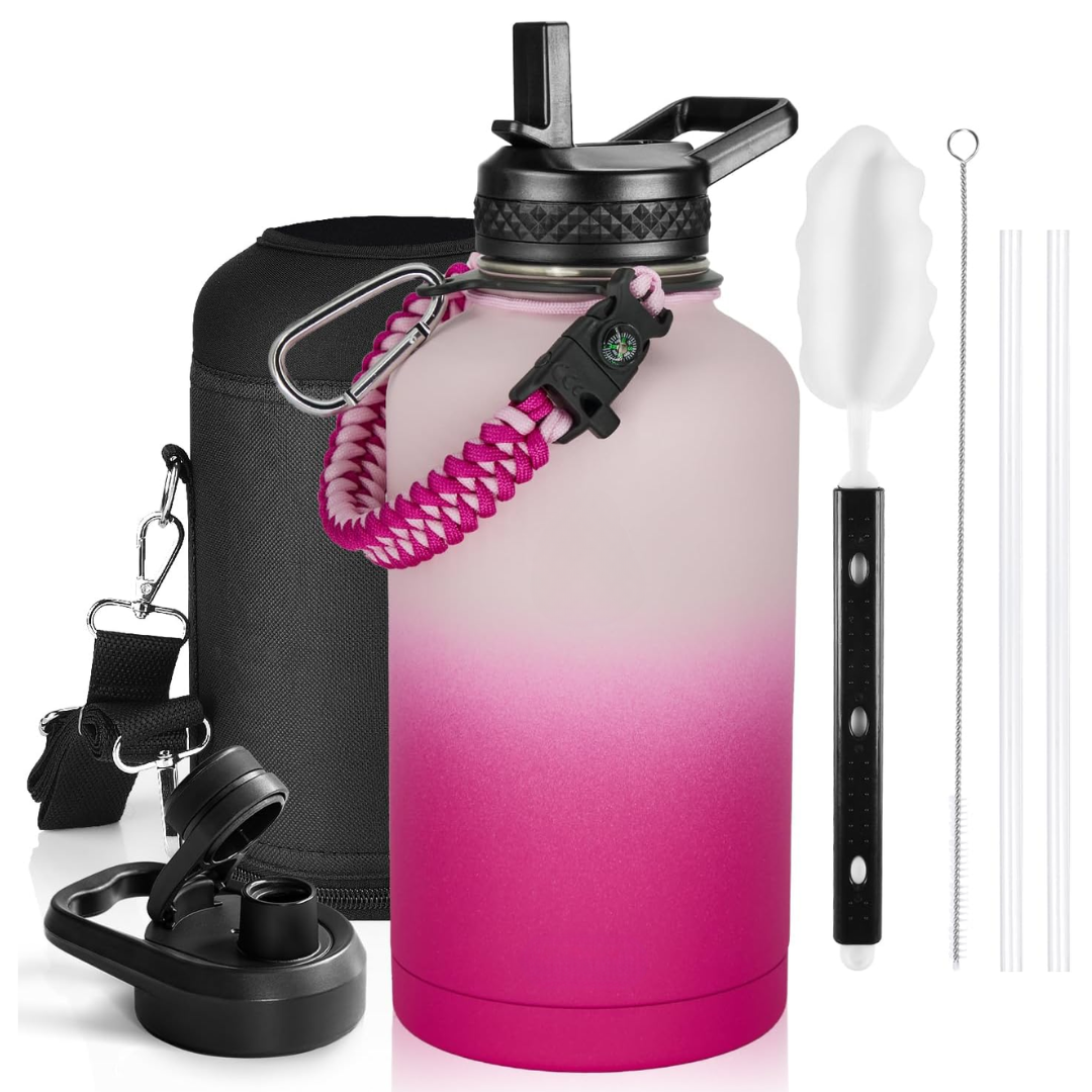 HydraPure – Duurzame Waterfles met Paracord Handvat Bowlift