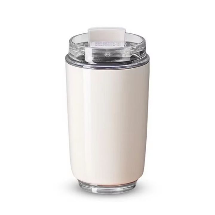 BowLift | Milk White Insulating Travel Mug – Stainless Steel Thermos Bottle