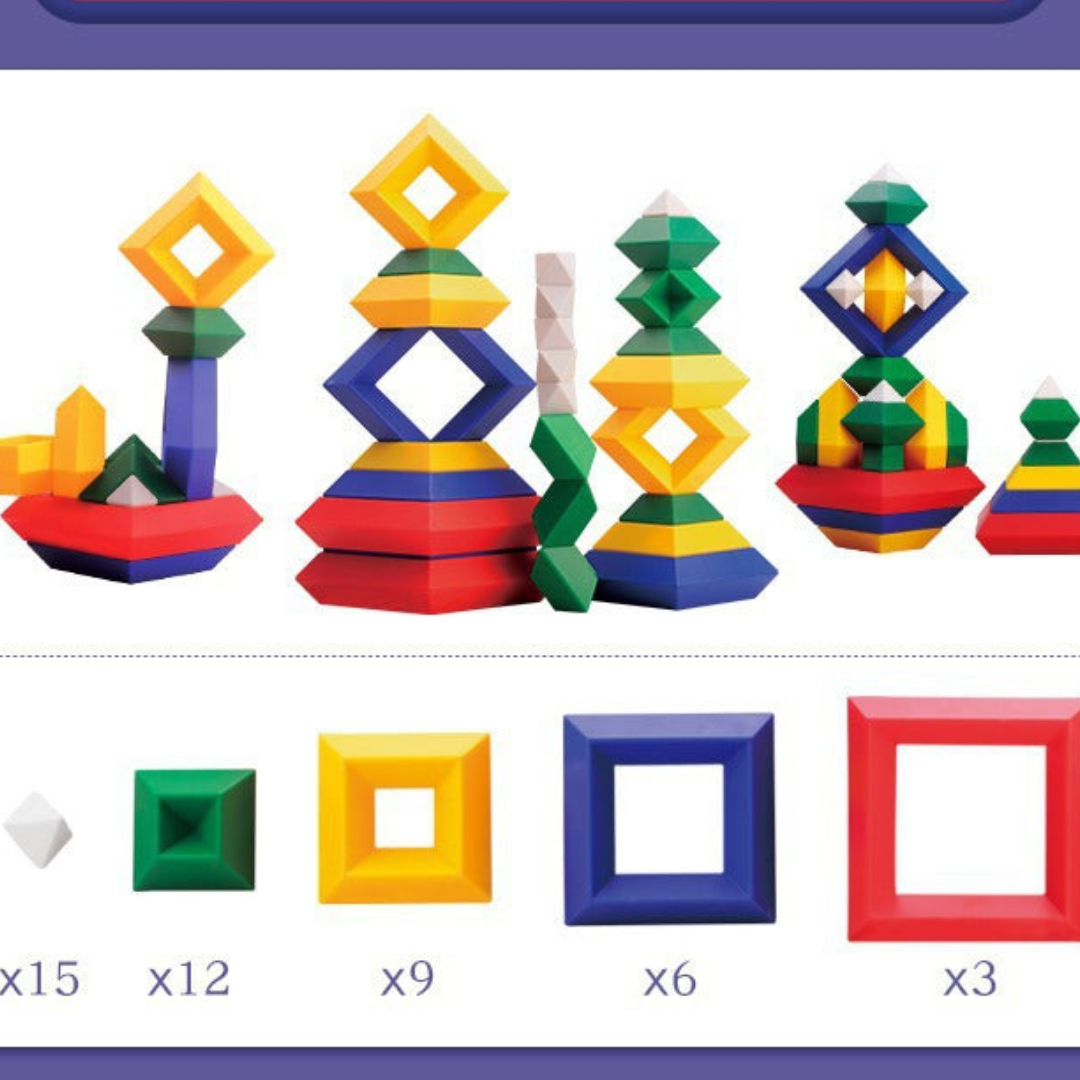 BowLift | Montessori Pyramid Building Block Toy