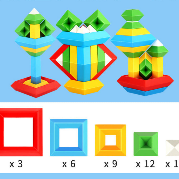 BowLift | Montessori Pyramid Building Block Toy