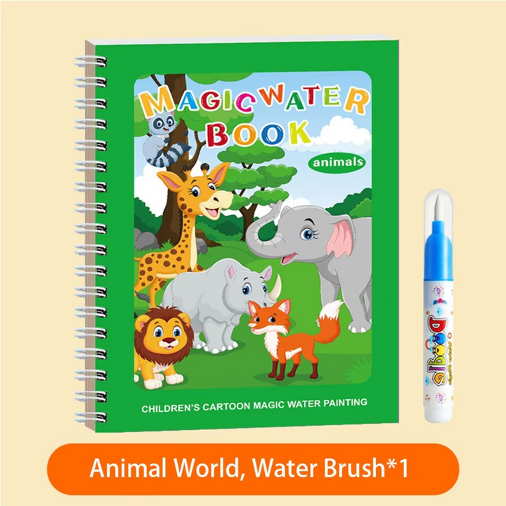 BowLift | Magic Self Erasing Water Painting Book Set with Water Brush (Set of 6)