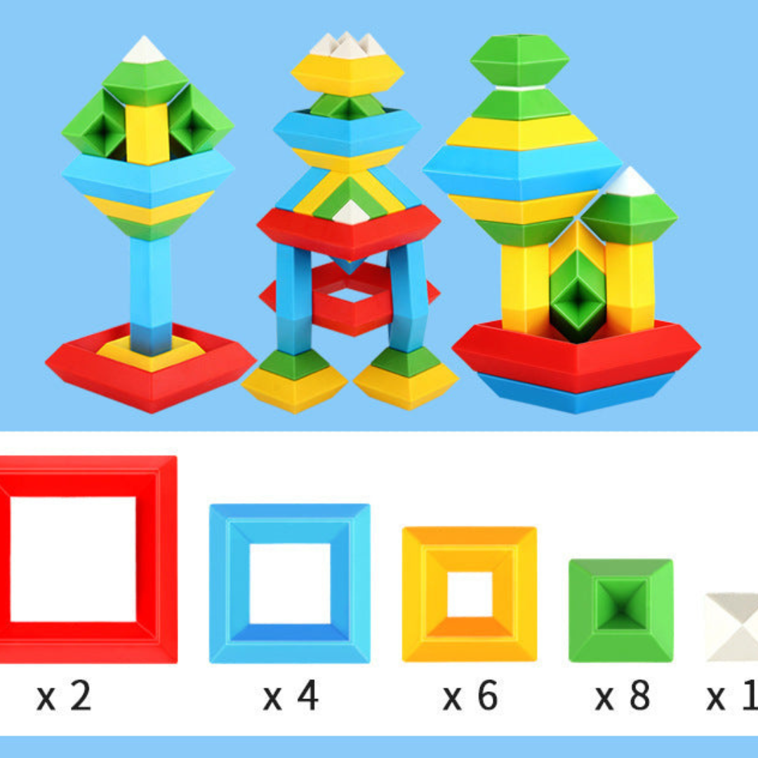 BowLift | Montessori Pyramid Building Block Toy
