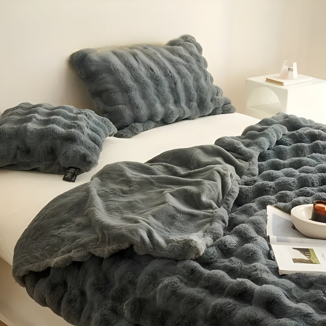 Fleece and fleece Bowliftanket – Extra soft & warm | Perfect for sofa and bedroom | Bowlift