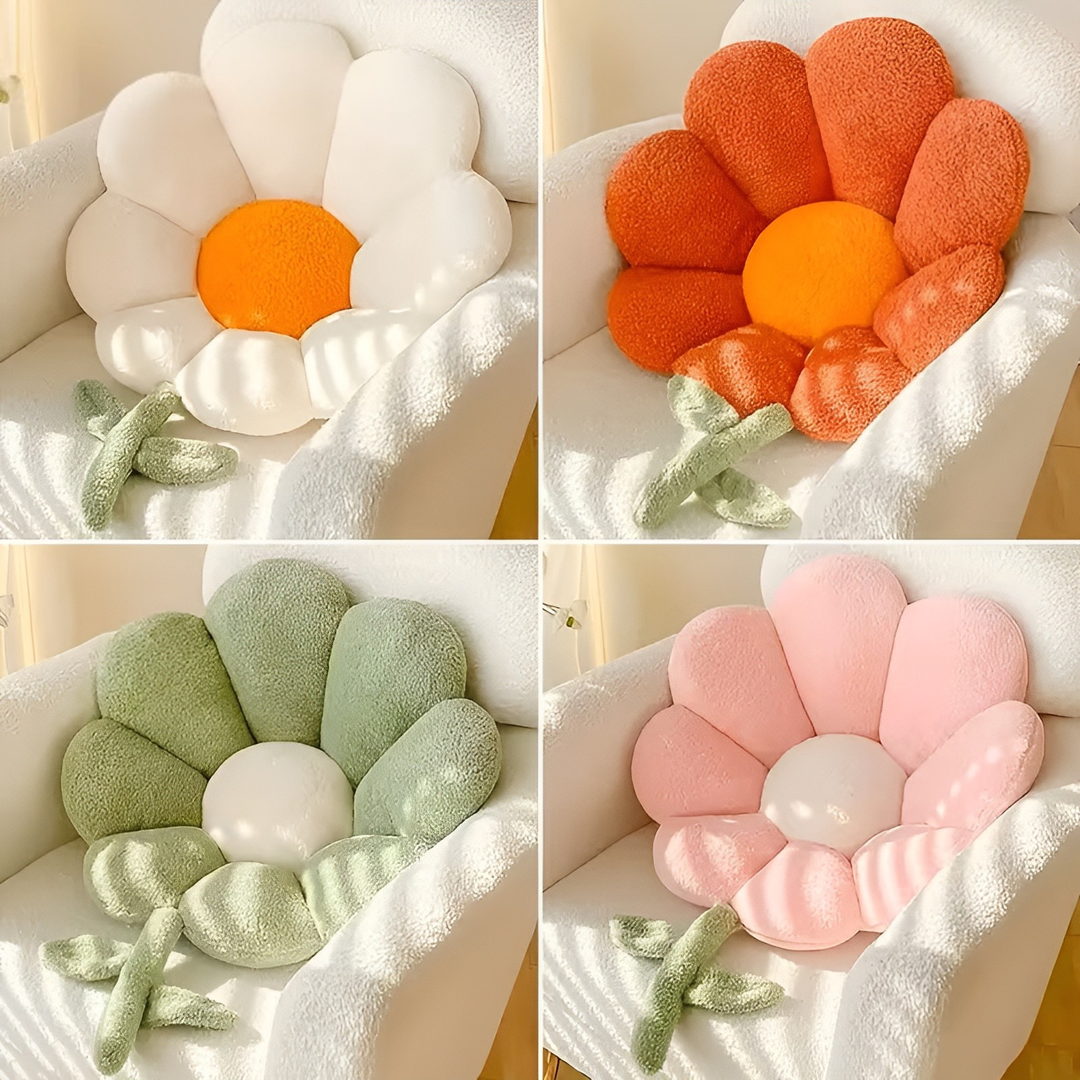 Flower Cushion Seat Cushion – Soft and Cozy | Decorative Floor Cushion for Sofa, Bedroom, and Living Room | Bowlift