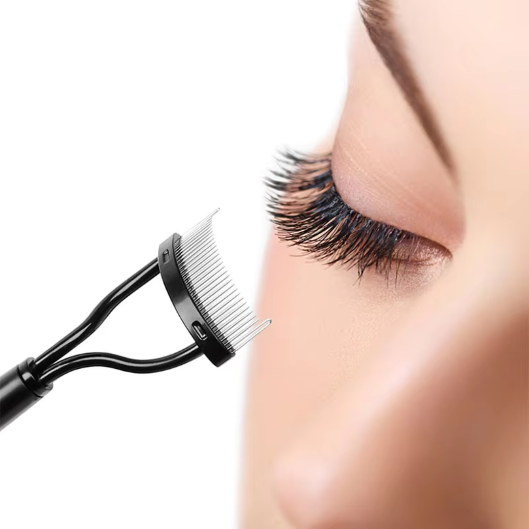 BowLift | BelleCurve Eyelash Comb & Mascara Brush | Perfect Definition | Clump-Free | With Protective Cap