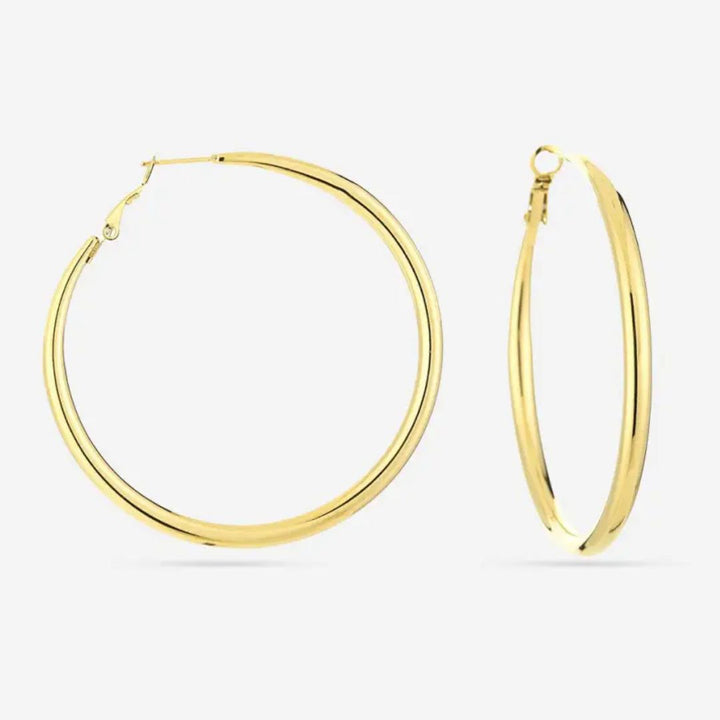 Elegant Gold Hoop Earrings (60 mm) | Luxury Accessory for a Stylish Look Bowlift
