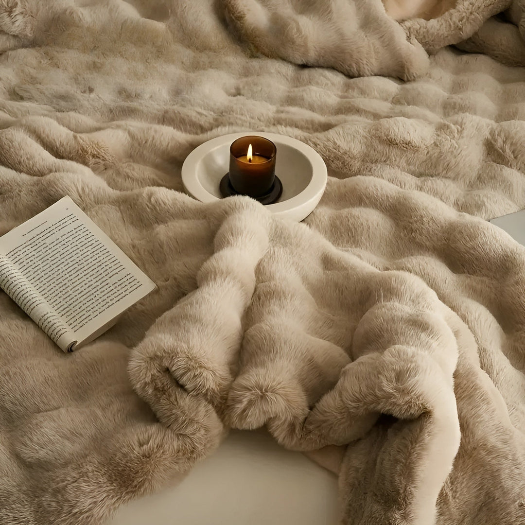 Fleece and fleece Bowliftanket – Extra soft & warm | Perfect for sofa and bedroom | Bowlift