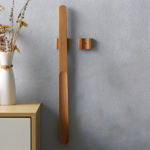 KomfortKick - Magnetic Wood Long Shoe Horn | Bowlift