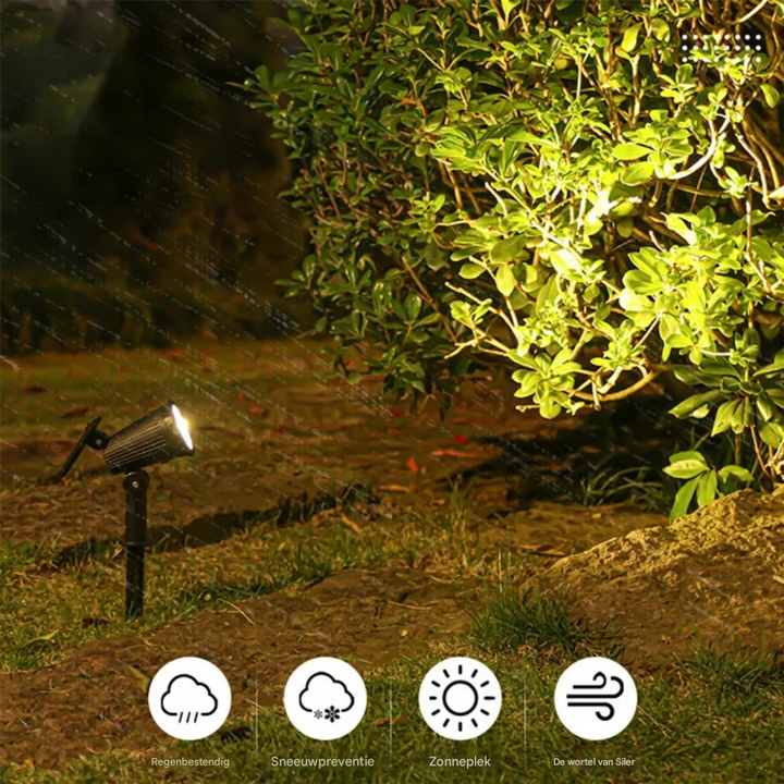 BowLift | Solar Energy Garden Spotlight - LumaSpot