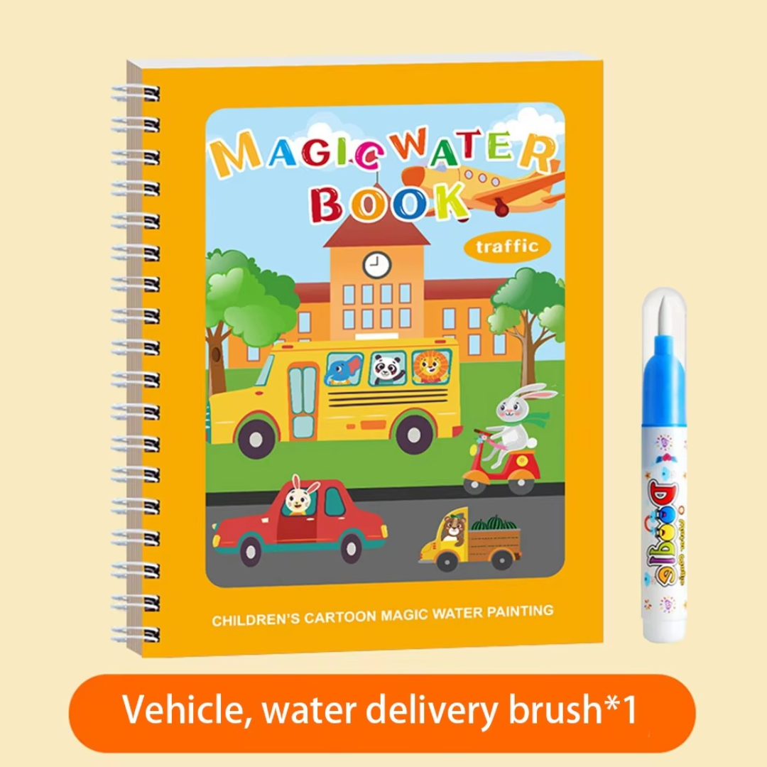 BowLift | Magic Self Erasing Water Painting Book Set with Water Brush (Set of 6)
