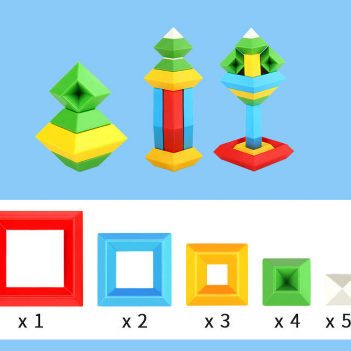 BowLift | Montessori Pyramid Building Block Toy
