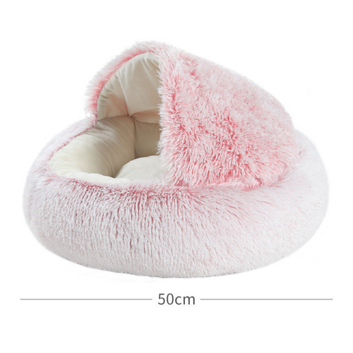 2-in-1 Cat Cuddle Cave Bowlift