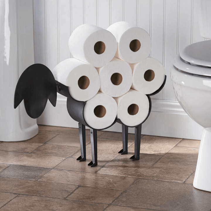 BowLift | Toilet paper holder ROLLITIER | Animal motif made of iron | 33.5×53.5×8.5 cm | Wall decor & storage in one