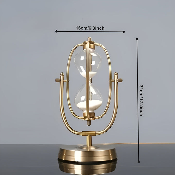 Classic hourglass to turn – Decorative and Relaxing | Stylish taBowlifte decoration with flowing sand | Bowlift