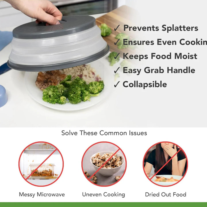 BowLift | Folding Silicone Microwave Splash Guard Lid