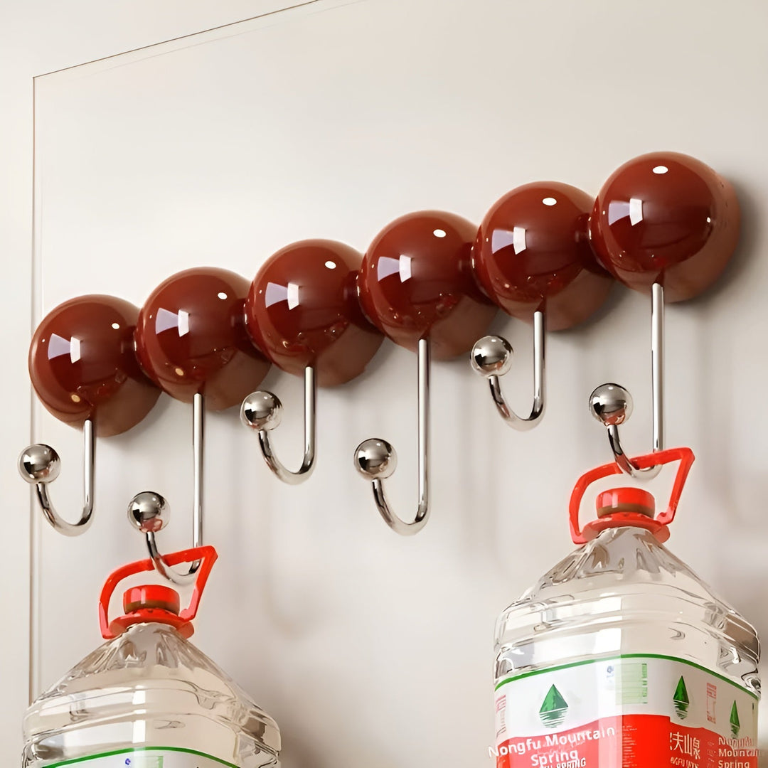 Shower hooks with suction cup – Strong hold without drilling | Perfect for bath and shower | Bowlift