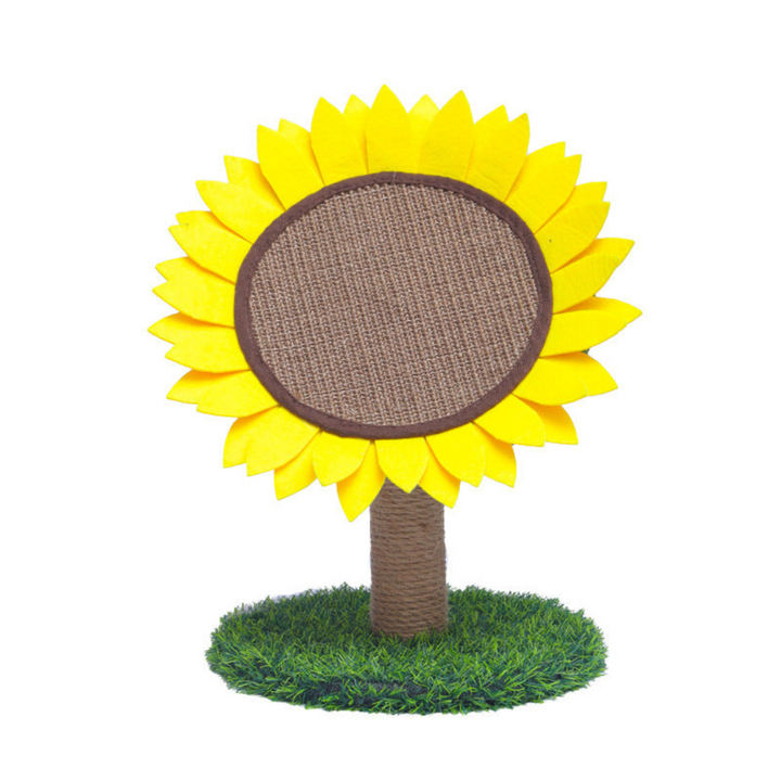 Cat Sunflower Scratching Post made of Sisal Bowlift