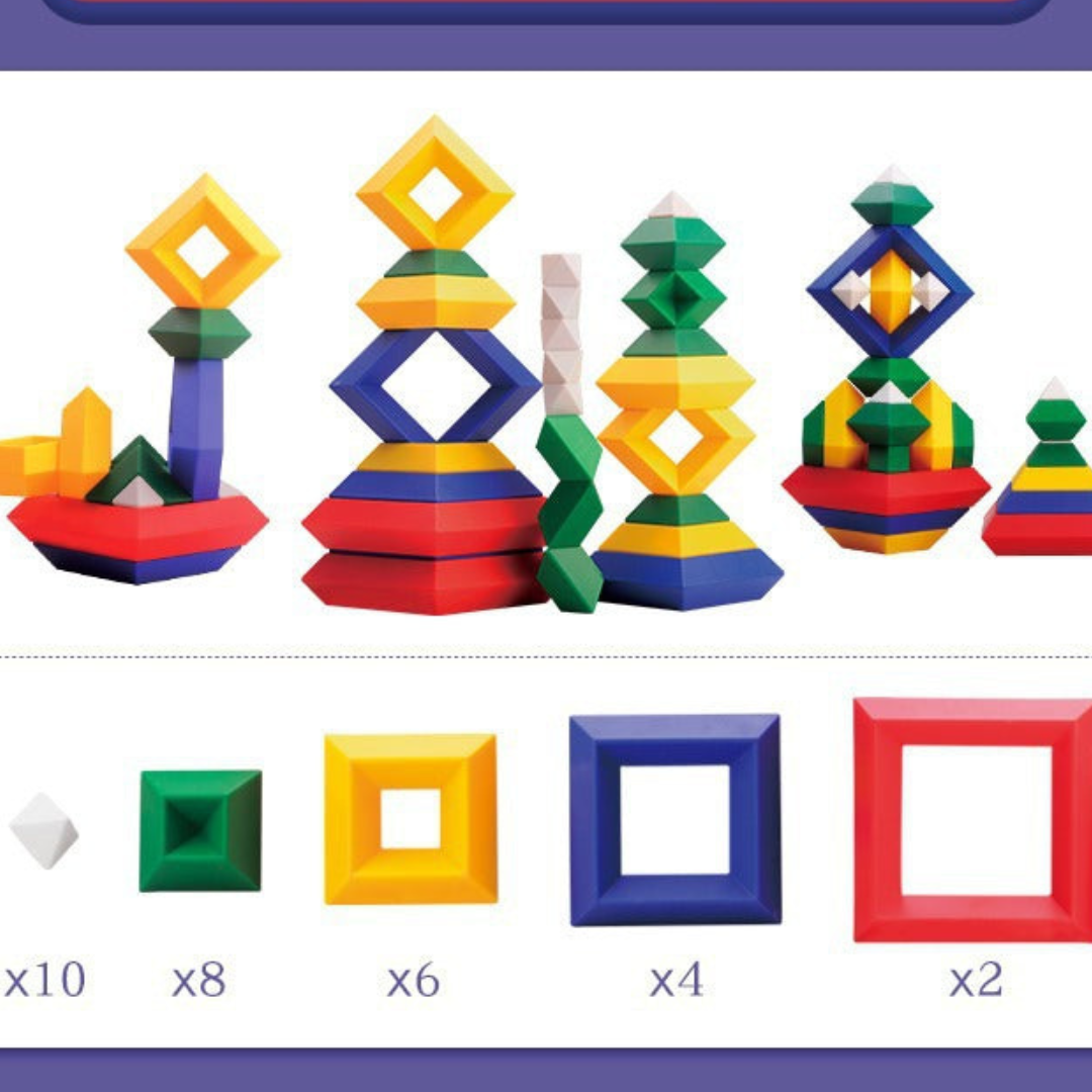 BowLift | Montessori Pyramid Building Block Toy