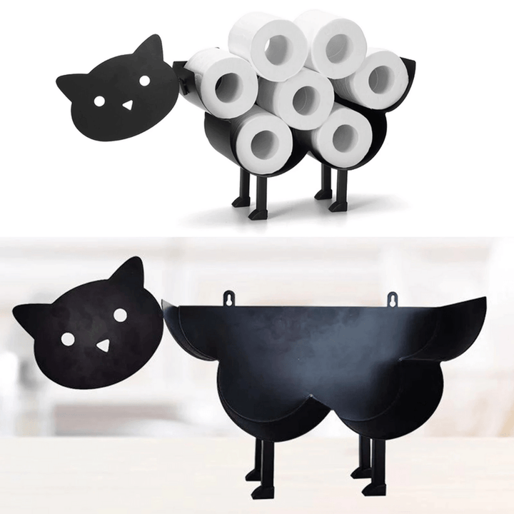 BowLift | Toilet paper holder ROLLITIER | Animal motif made of iron | 33.5×53.5×8.5 cm | Wall decor & storage in one