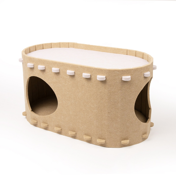 Cozy Felt Cat Cave Bowlift
