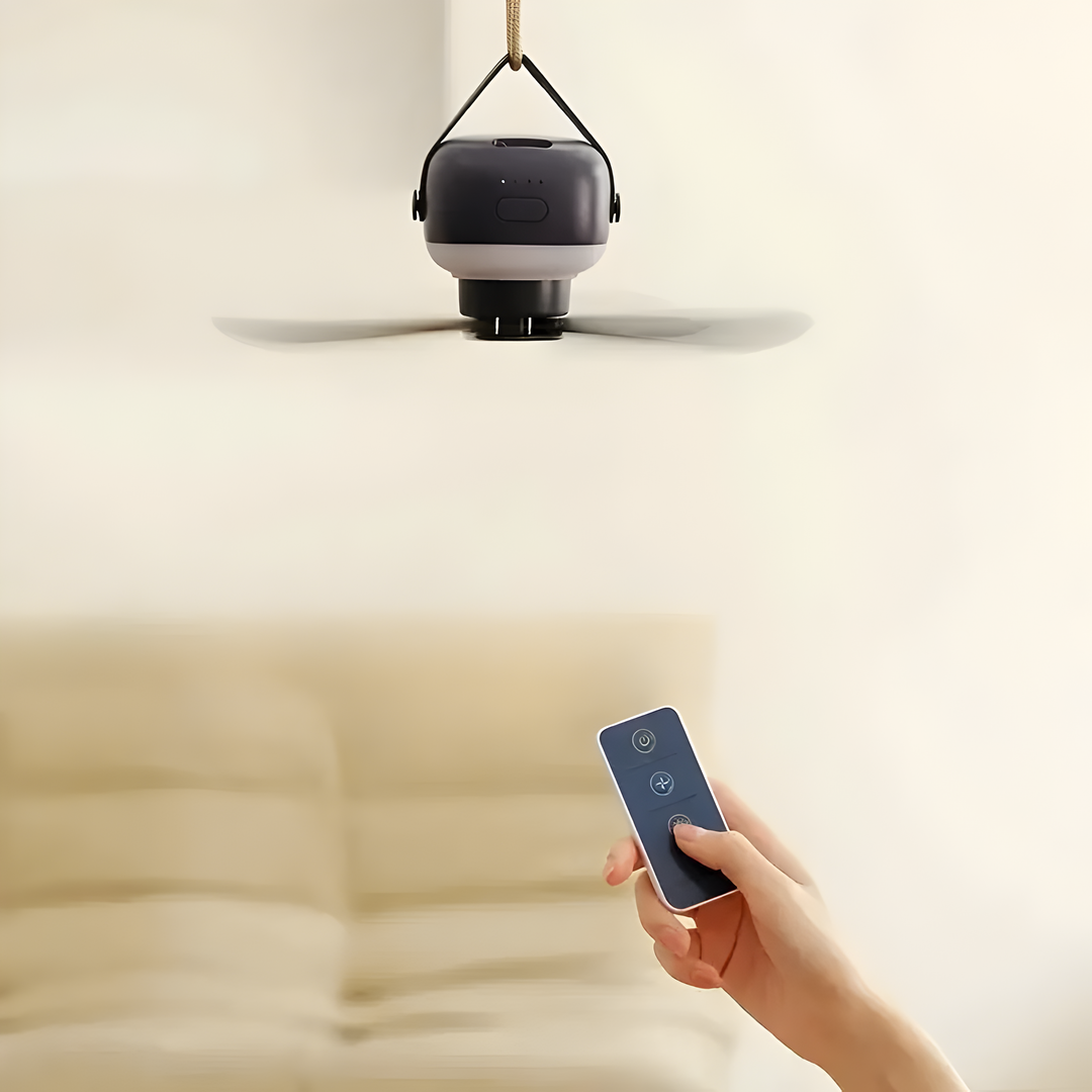 BreezeNova - PortaBowlifte ceiling fan light with remote control | Bowlift