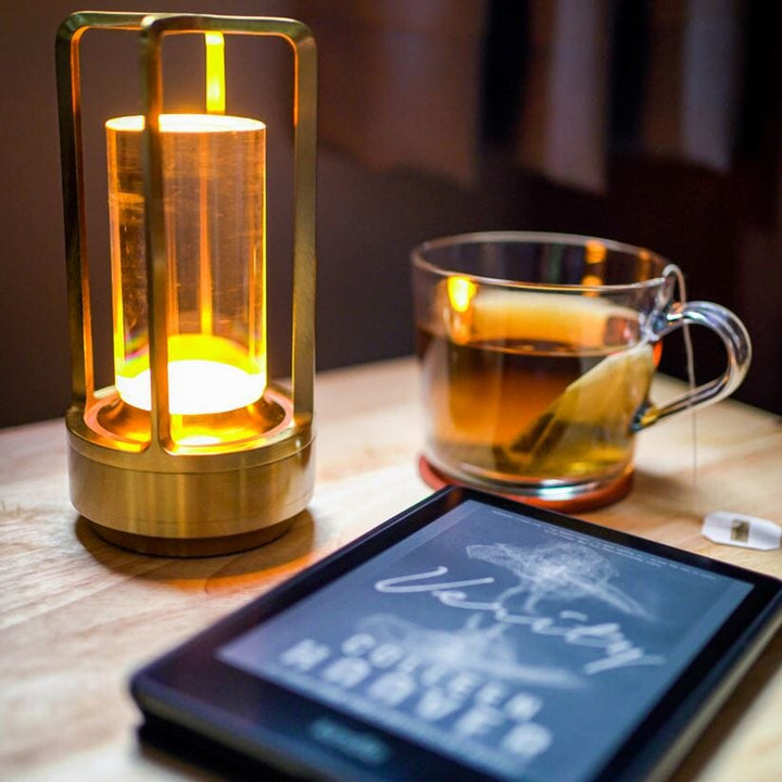 BowLift | Wireless Lantern Lamp with Crystal Shade