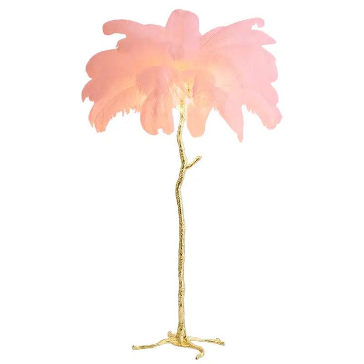 BowLift | LuxeOstral - Nordic Ostrich Feather Floor Lamp