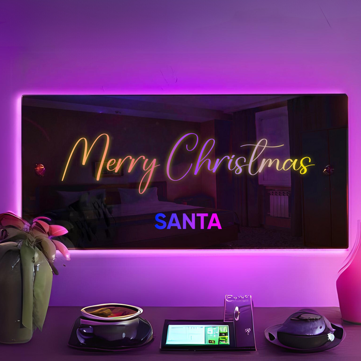Personalized Light Up Name Mirror | Bowlift